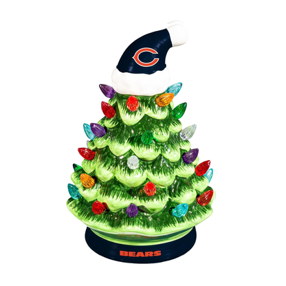 NFL Ceramic Christmas Trees that Light Up