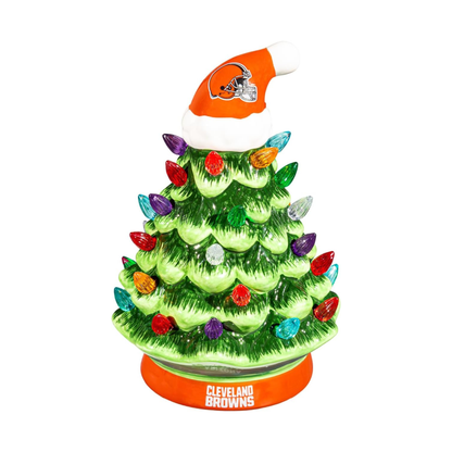 NFL Ceramic Christmas Trees that Light Up