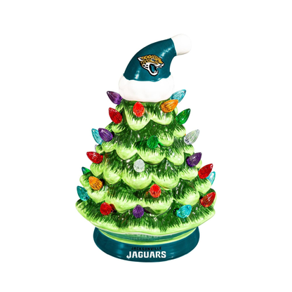 NFL Ceramic Christmas Trees that Light Up