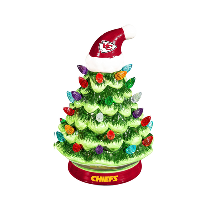 NFL Ceramic Christmas Trees that Light Up