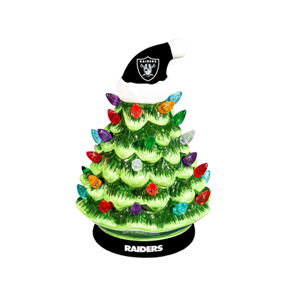 NFL Ceramic Christmas Trees that Light Up