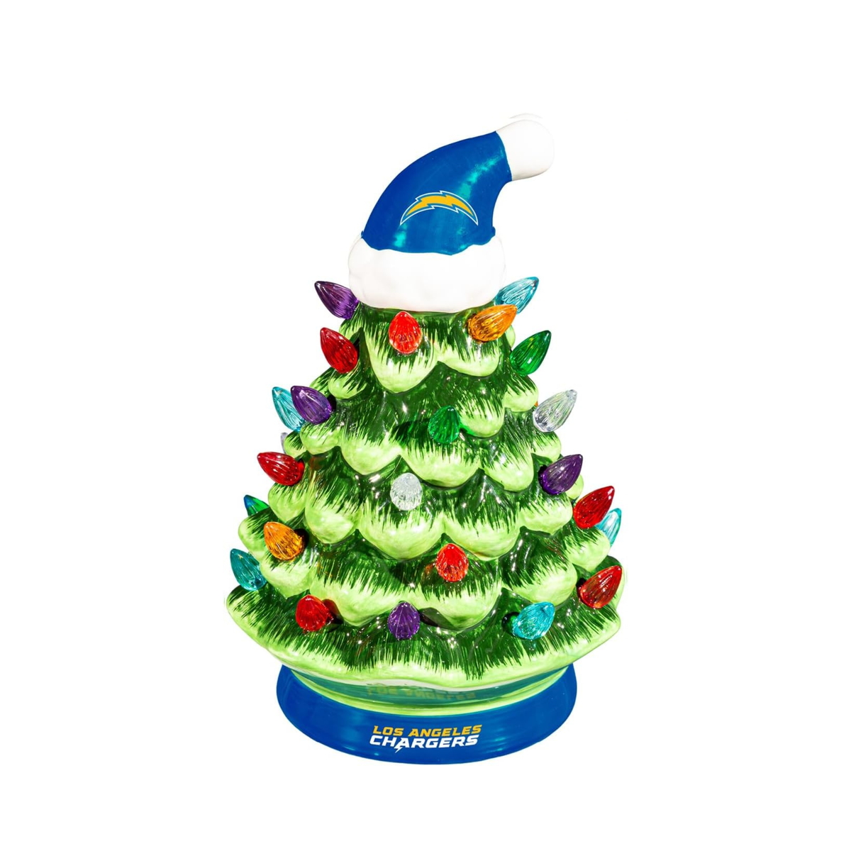 NFL Ceramic Christmas Trees that Light Up