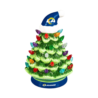 NFL Ceramic Christmas Trees that Light Up