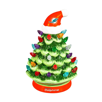 NFL Ceramic Christmas Trees that Light Up