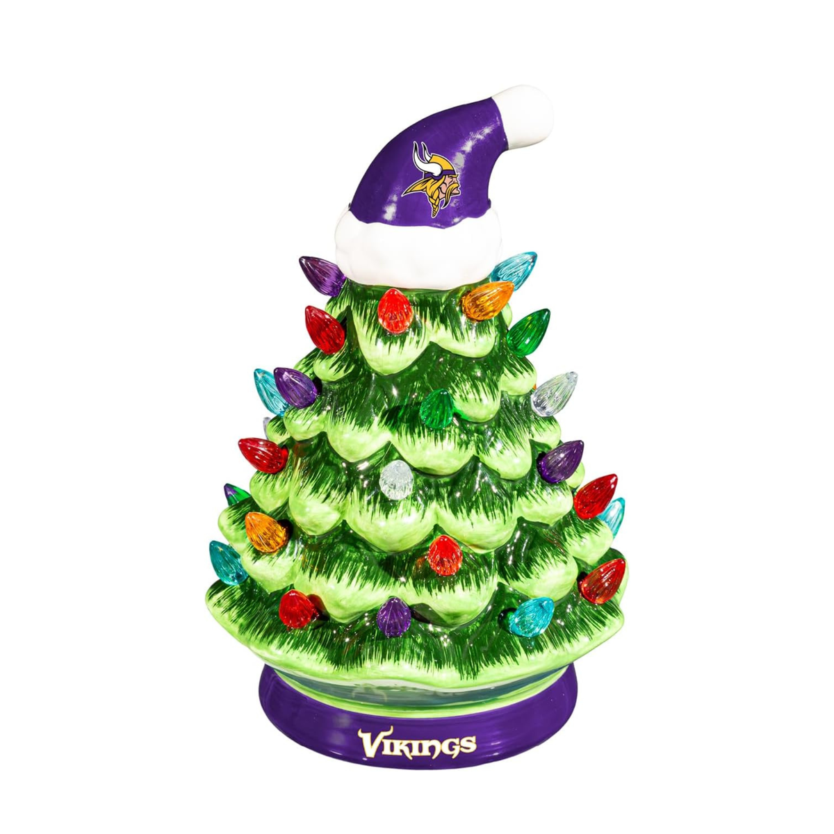 NFL Ceramic Christmas Trees that Light Up