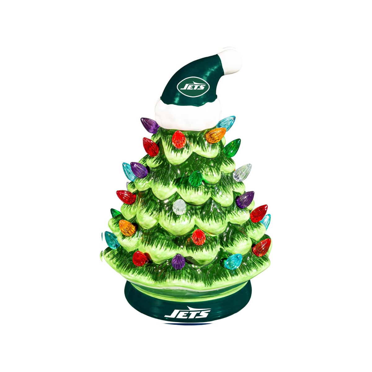 NFL Ceramic Christmas Trees that Light Up