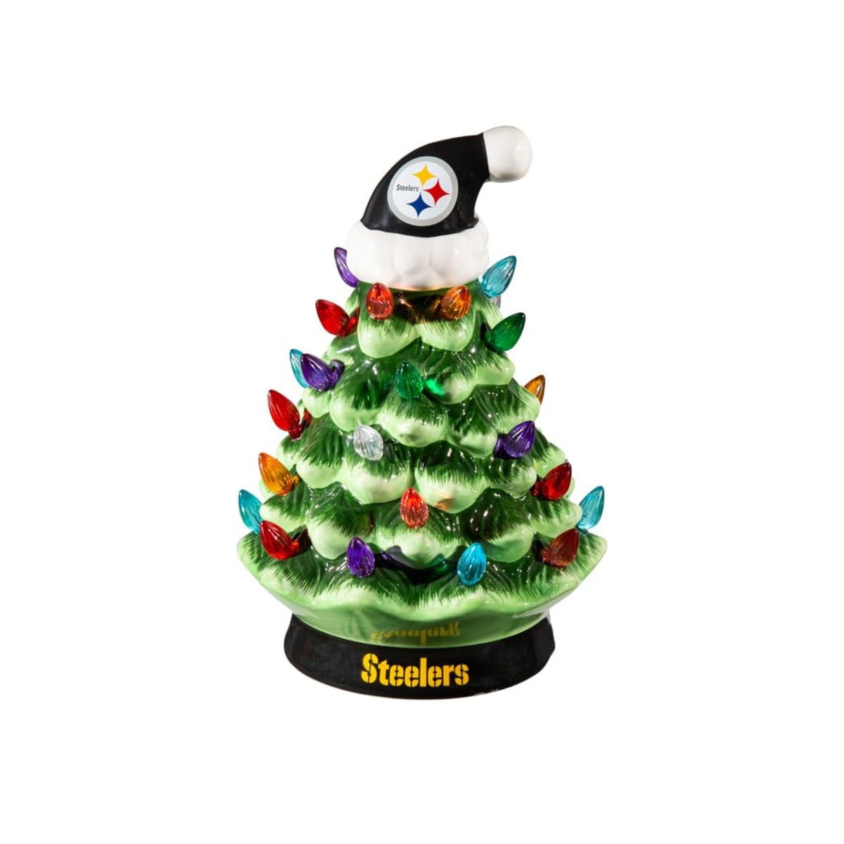 NFL Ceramic Christmas Trees that Light Up