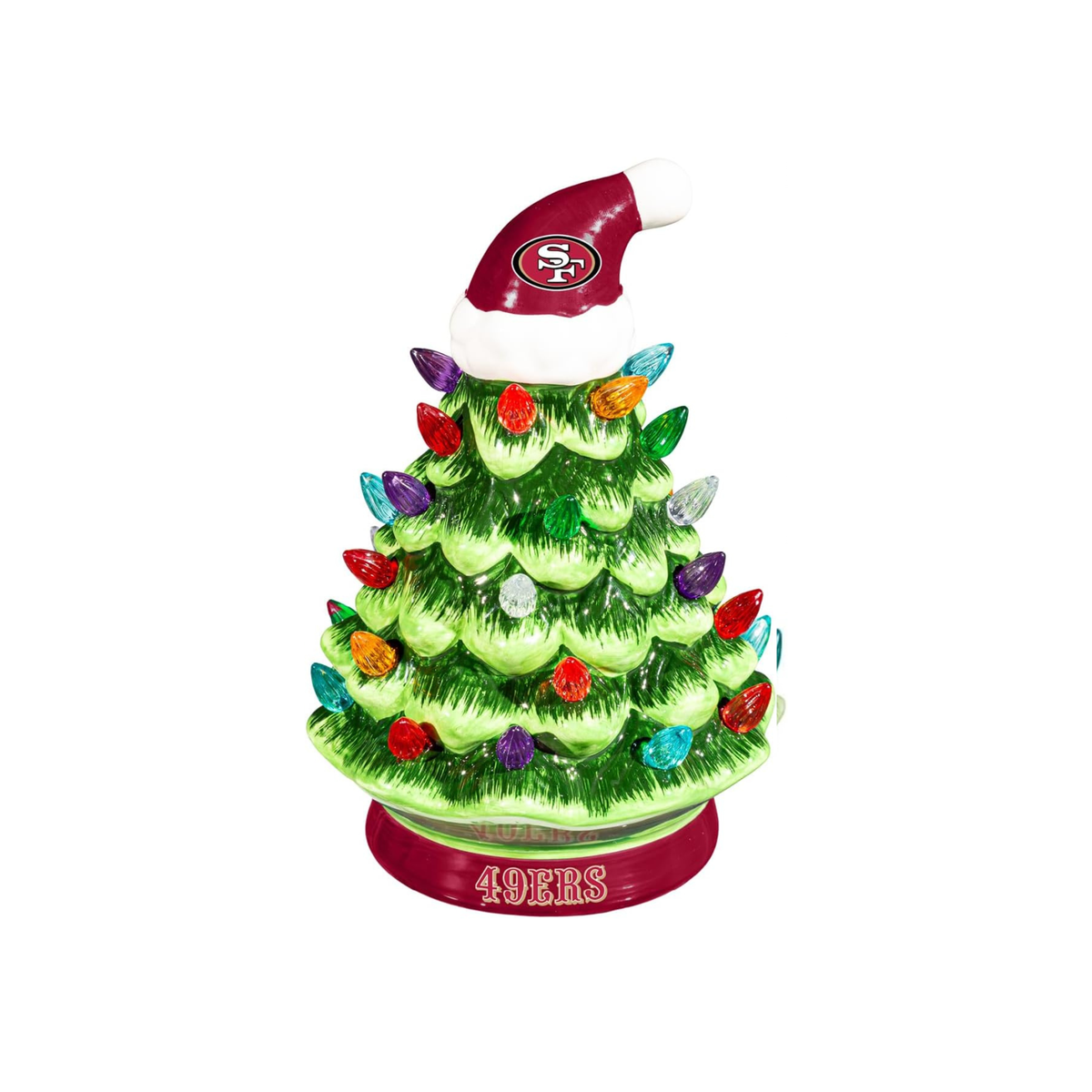 NFL Ceramic Christmas Trees that Light Up