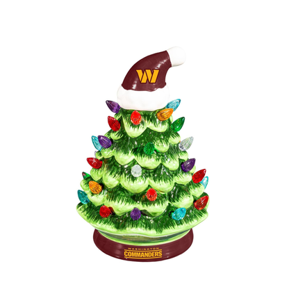 NFL Ceramic Christmas Trees that Light Up