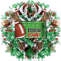 Touch Down Green Wreath